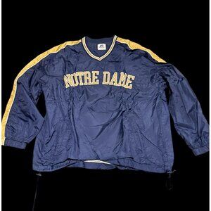 VTG Russell Athletic Notre Dame Fighting Irish Windbreaker Top Football Large